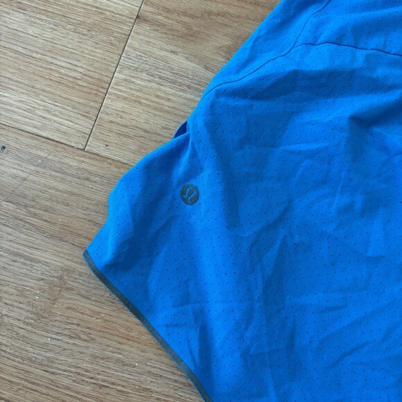 Lululemon Athletic Fast And Free Mid Rise Lined Shorts 6” Blue Men’s Size M - Picture 6 of 7